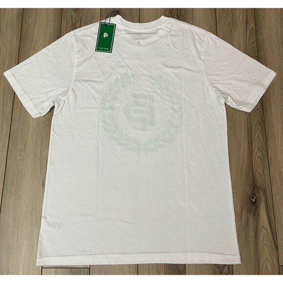Flint Park Original Logo Tee Shirt White Mens Size Medium NEW Organic Cotton - Picture 5 of 9